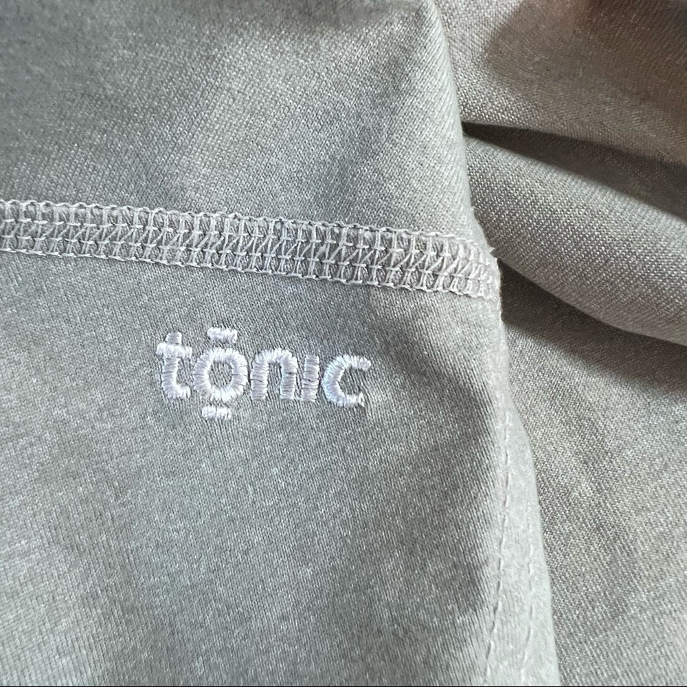 Tonic Sleeveless Razor Back Athletic Green & Grey Tennis Gulf Tennis Dress - Picture 7 of 8